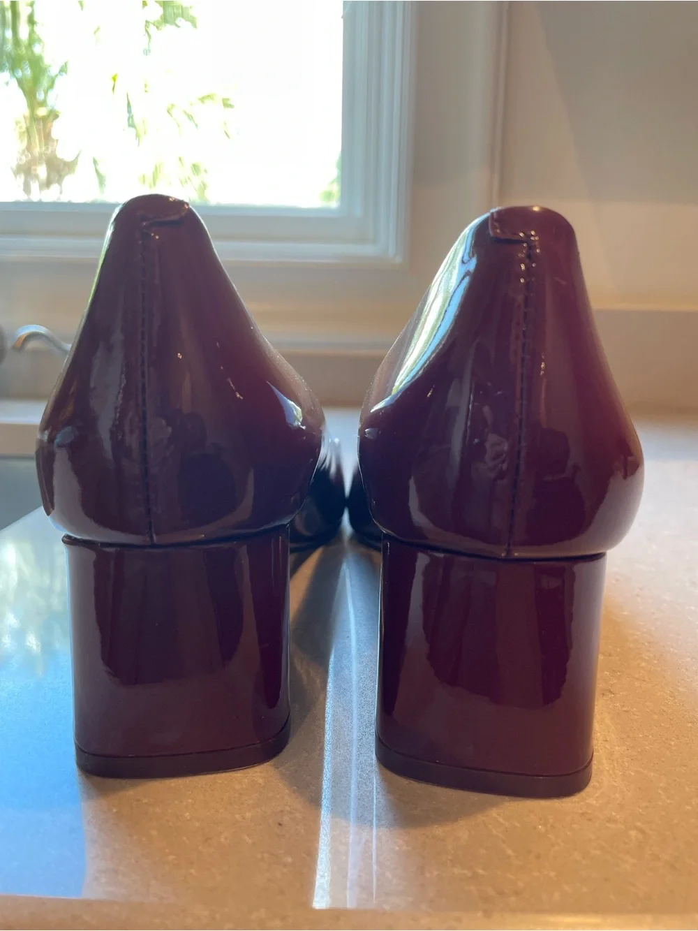 Tory Burch Gigi Block Heel Pumps | Port Royal (Burgundy)